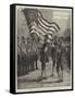 The Lord Mayor's Procession, Saluting the American Flag at Westminster-Frank Dadd-Framed Stretched Canvas