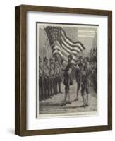 The Lord Mayor's Procession, Saluting the American Flag at Westminster-Frank Dadd-Framed Giclee Print