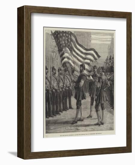 The Lord Mayor's Procession, Saluting the American Flag at Westminster-Frank Dadd-Framed Giclee Print