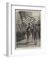 The Lord Mayor's Procession, Saluting the American Flag at Westminster-Frank Dadd-Framed Giclee Print