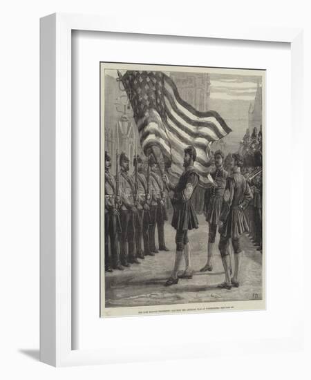 The Lord Mayor's Procession, Saluting the American Flag at Westminster-Frank Dadd-Framed Giclee Print