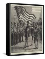 The Lord Mayor's Procession, Saluting the American Flag at Westminster-Frank Dadd-Framed Stretched Canvas