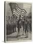 The Lord Mayor's Procession, Saluting the American Flag at Westminster-Frank Dadd-Stretched Canvas