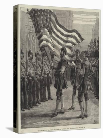 The Lord Mayor's Procession, Saluting the American Flag at Westminster-Frank Dadd-Stretched Canvas