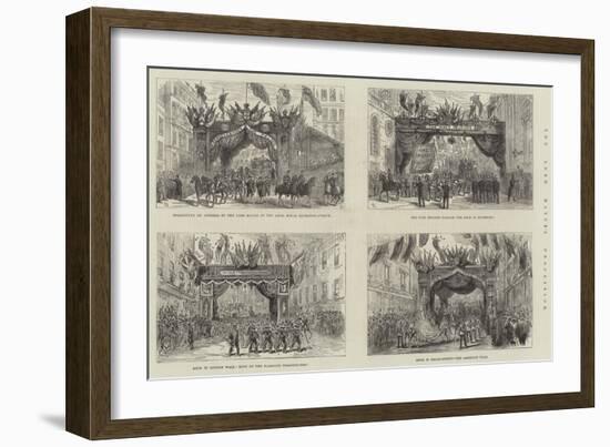 The Lord Mayor's Procession-Frank Watkins-Framed Giclee Print