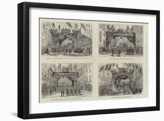 The Lord Mayor's Procession-Frank Watkins-Framed Giclee Print