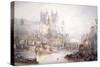 The Lord Mayor's Show at Westminster, 1830-David Roberts-Stretched Canvas