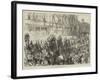 The Lord Mayor's Show Passing the Temple Bar-Charles Robinson-Framed Giclee Print