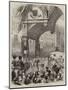 The Lord Mayor's Show, Triumphal Arch in Cornhill-Matthew "matt" Somerville Morgan-Mounted Giclee Print