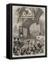 The Lord Mayor's Show, Triumphal Arch in Cornhill-Matthew "matt" Somerville Morgan-Framed Stretched Canvas
