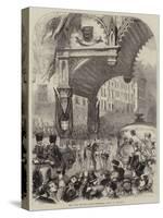 The Lord Mayor's Show, Triumphal Arch in Cornhill-Matthew "matt" Somerville Morgan-Stretched Canvas