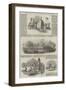 The Lord Mayor's Visit to Oxford, and View of the Thames-null-Framed Giclee Print