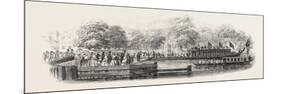 The Lord Mayor's Visit to Oxford: the Embarkation at Oxford, UK, 1846-null-Mounted Giclee Print