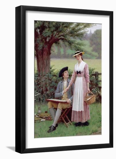 The Lord of Burleigh, Tennyson, 1919-Edmund Blair Leighton-Framed Giclee Print