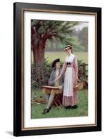 The Lord of Burleigh, Tennyson, 1919-Edmund Blair Leighton-Framed Giclee Print