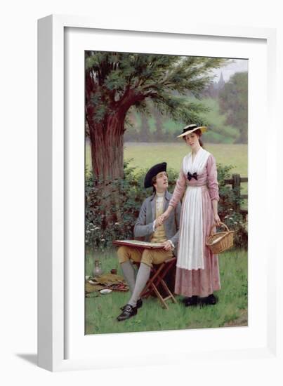 The Lord of Burleigh, Tennyson, 1919-Edmund Blair Leighton-Framed Giclee Print