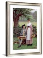 The Lord of Burleigh, Tennyson, 1919-Edmund Blair Leighton-Framed Giclee Print