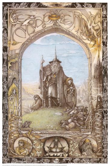 The Lord of the Rings-J^ Cauty-Lamina Framed Poster