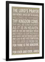 The Lord's Prayer Religious-null-Framed Art Print