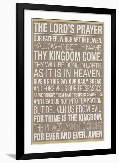 The Lord's Prayer Religious-null-Framed Art Print