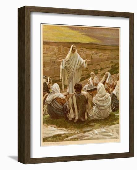 The Lord's Prayer - St Luke, Chapter 11 - Bible-James Jacques Joseph Tissot-Framed Giclee Print