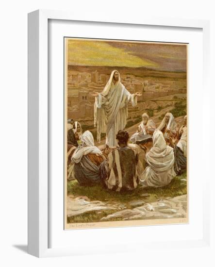 The Lord's Prayer - St Luke, Chapter 11 - Bible-James Jacques Joseph Tissot-Framed Giclee Print
