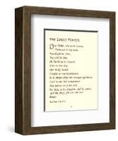 The Lord's Prayer-Unknown Unknown-Framed Art Print