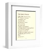 The Lord's Prayer-Unknown Unknown-Framed Art Print