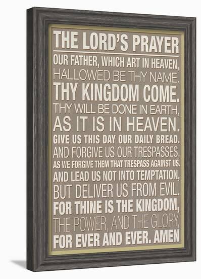 The Lord's Prayer-null-Framed Poster