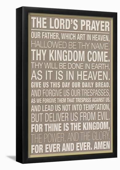 The Lord's Prayer-null-Framed Poster