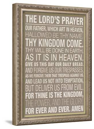 The Lord's Prayer--Framed Poster
