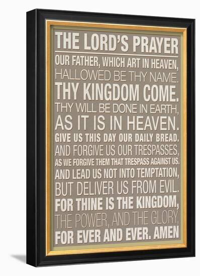 The Lord's Prayer-null-Framed Poster