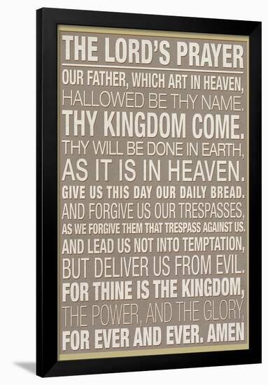 The Lord's Prayer-null-Framed Poster