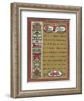 The Lord's Prayer-English School-Framed Giclee Print