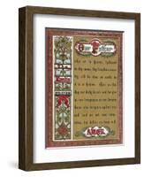 The Lord's Prayer-English School-Framed Giclee Print