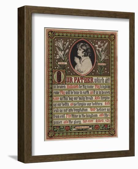 The Lord's Prayer-null-Framed Giclee Print