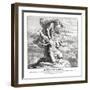 The Lord shows Moses the promised land, Deuteronomy-Julius Schnorr von Carolsfeld-Framed Giclee Print