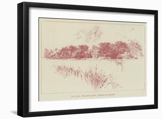 The Lord Warden's Home, Henley-On-Thames-Herbert Railton-Framed Giclee Print