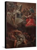 The Lord with the Archangel St. Michael Victorious over the Demons-Filippo Comerio-Stretched Canvas