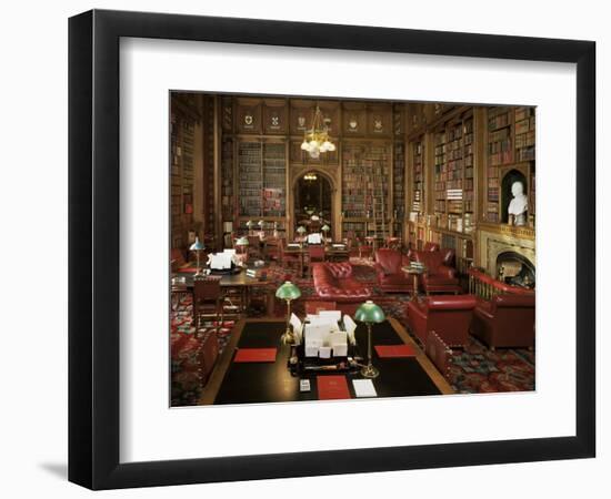 The Lords Library, Houses of Parliament, Westminster, London, England, United Kingdom-Adam Woolfitt-Framed Photographic Print