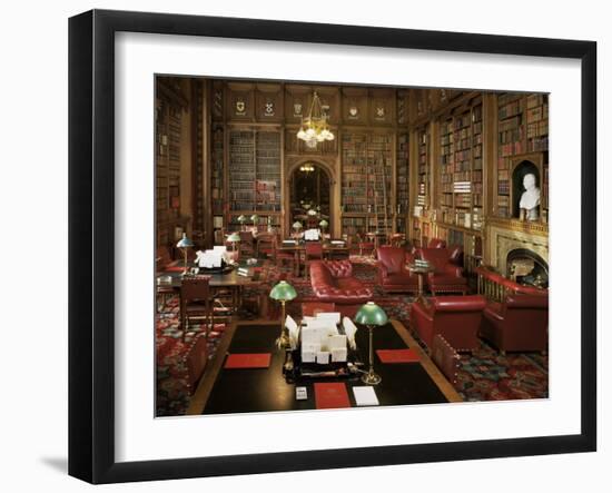 The Lords Library, Houses of Parliament, Westminster, London, England, United Kingdom-Adam Woolfitt-Framed Photographic Print