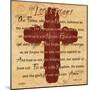 The Lords Prayer Cross-Diane Stimson-Mounted Premium Giclee Print