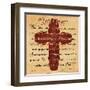 The Lords Prayer Cross-Diane Stimson-Framed Art Print