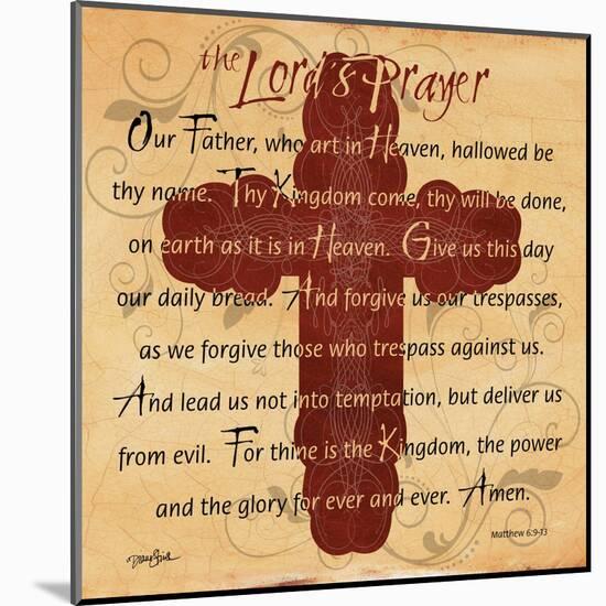 The Lords Prayer Cross-Diane Stimson-Mounted Art Print