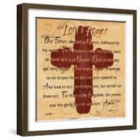 The Lords Prayer Cross-Diane Stimson-Framed Art Print