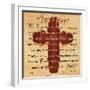 The Lords Prayer Cross-Diane Stimson-Framed Art Print