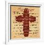 The Lords Prayer Cross-Diane Stimson-Framed Art Print