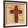 The Lords Prayer Cross-Diane Stimson-Framed Art Print