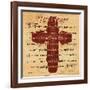 The Lords Prayer Cross-Diane Stimson-Framed Art Print