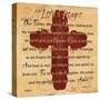 The Lords Prayer Cross-Diane Stimson-Stretched Canvas